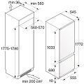 Встраиваемый комбинированный холодильник Asko RF31831I