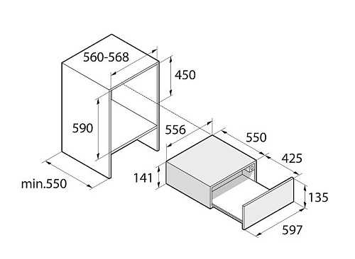 Подогреватель посуды Asko ODW61BS0