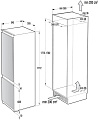 Встраиваемый комбинированный холодильник Asko RFN31842I